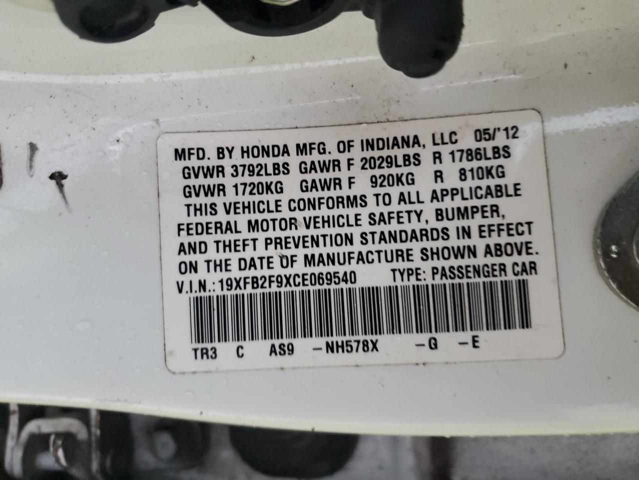2012 Honda Civic - Image 13