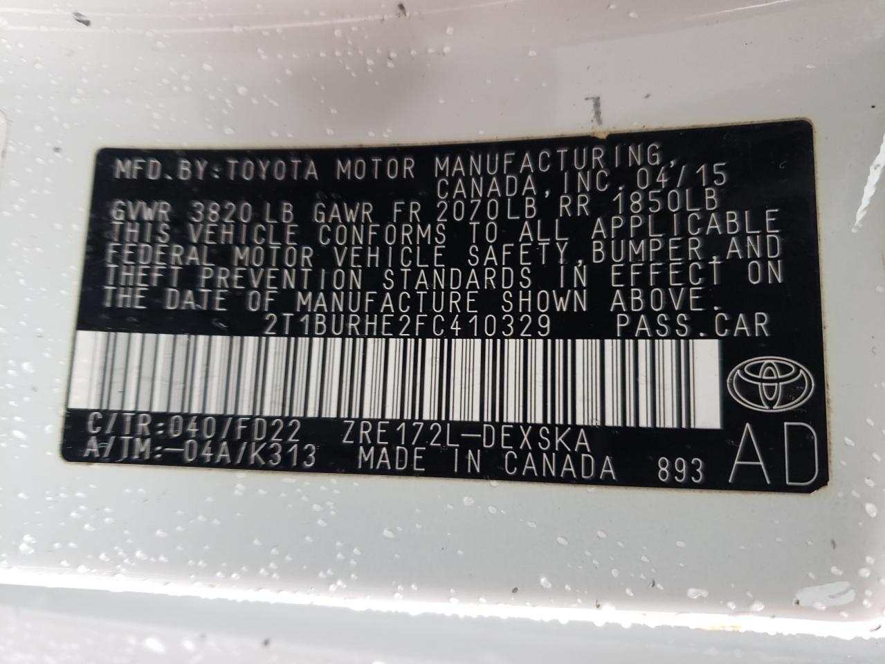 2015 Toyota Corolla - Image 12