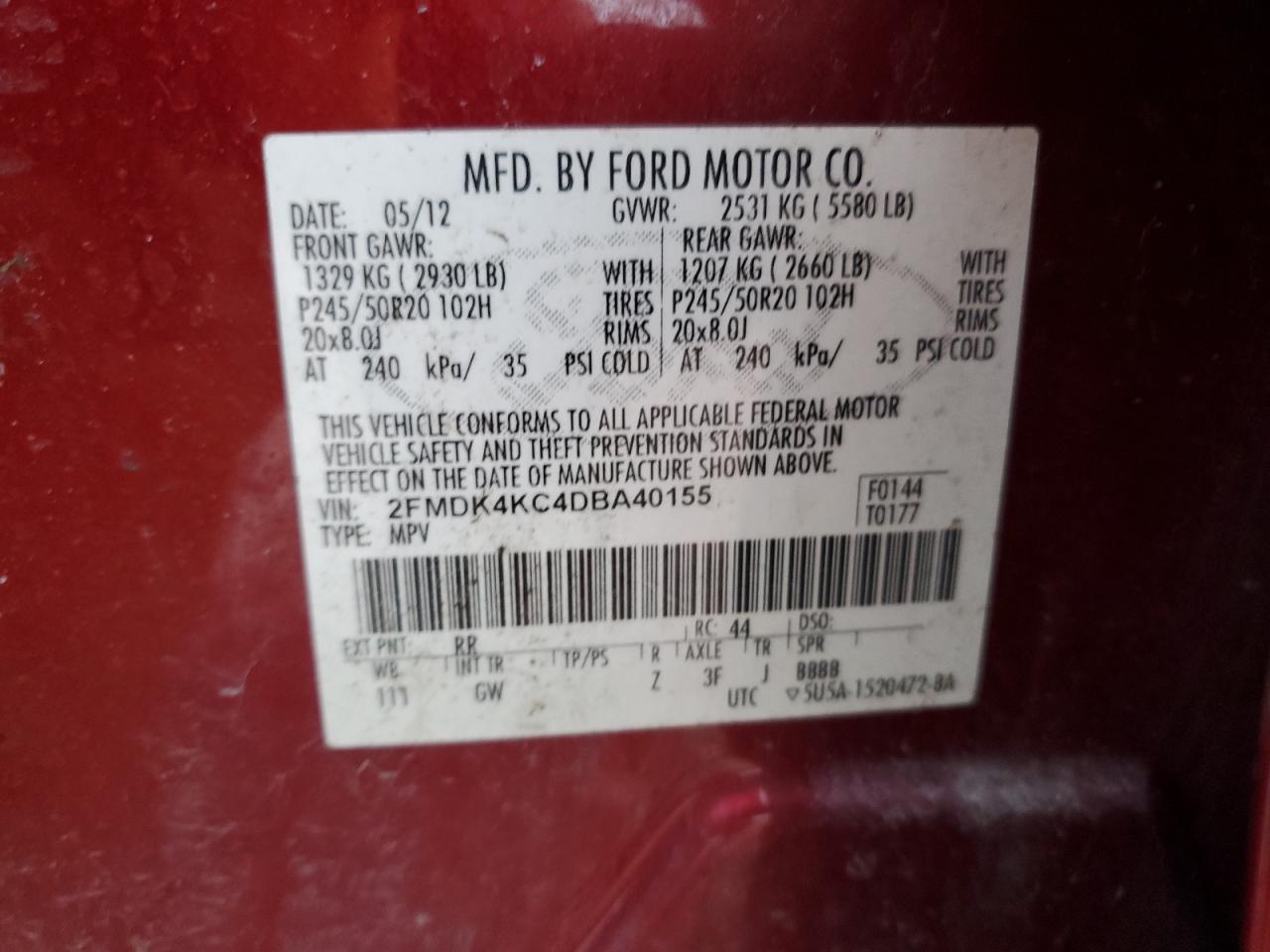 2013 Ford Edge - Image 12