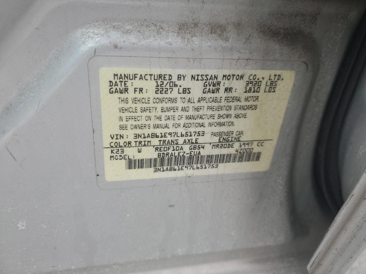 2007 Nissan Sentra - Image 15