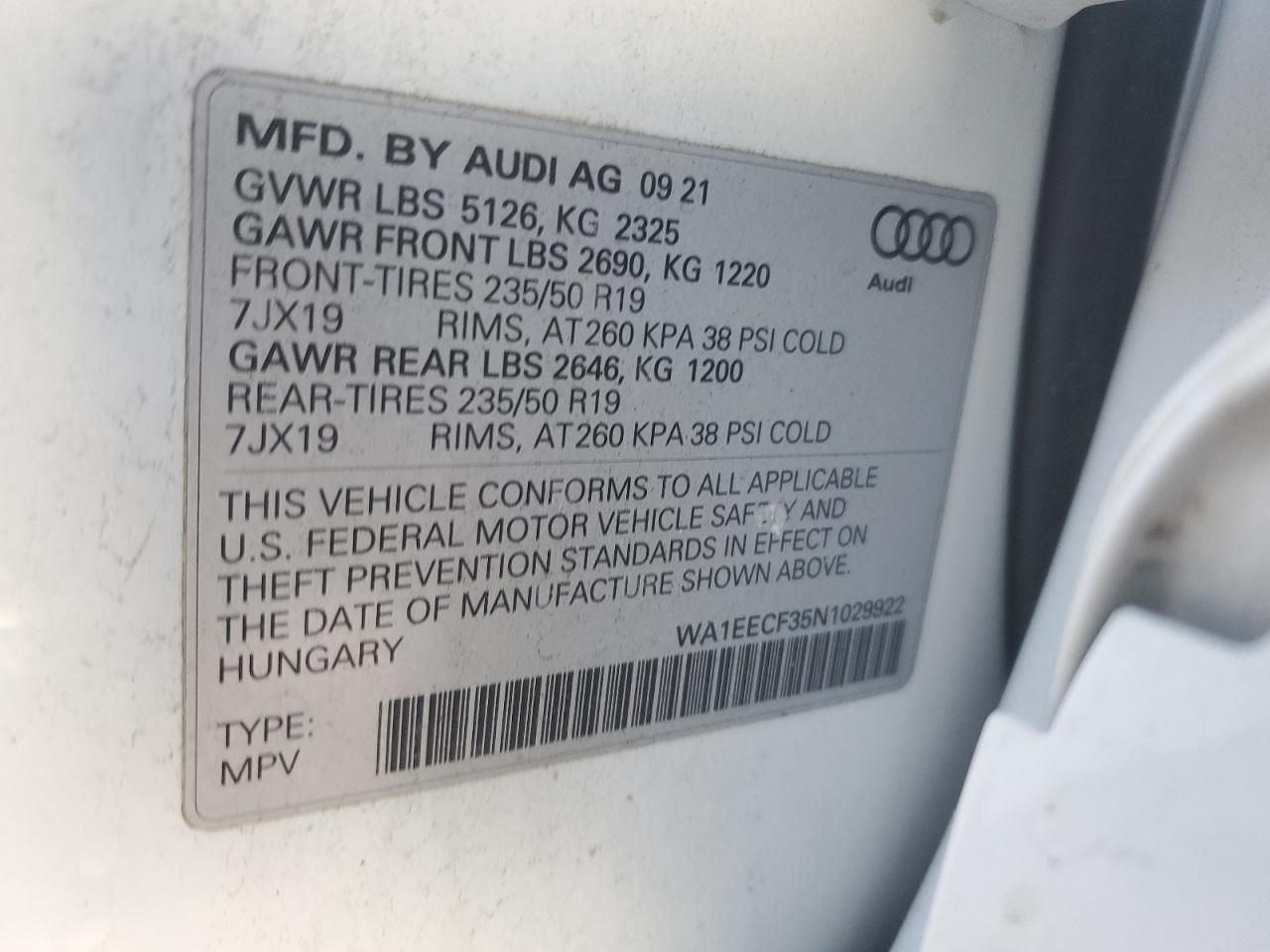 2022 Audi Q3 - Image 14