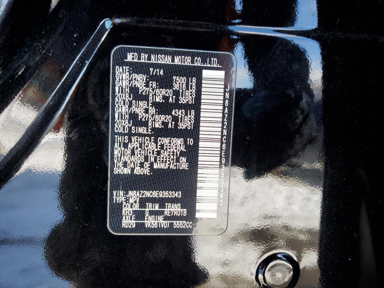 2014 Infiniti QX80 - Image 13