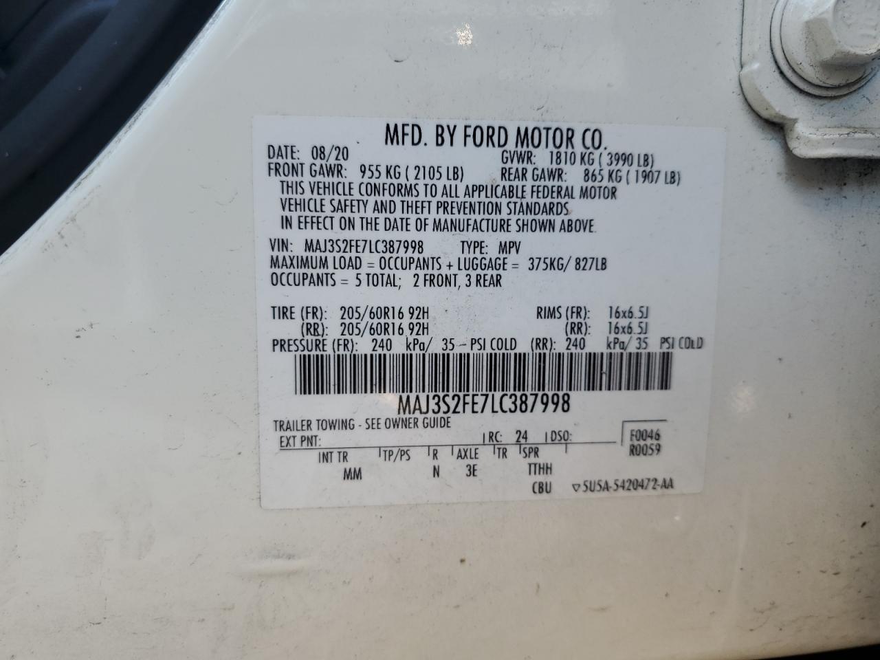 2020 Ford EcoSport - Image 14