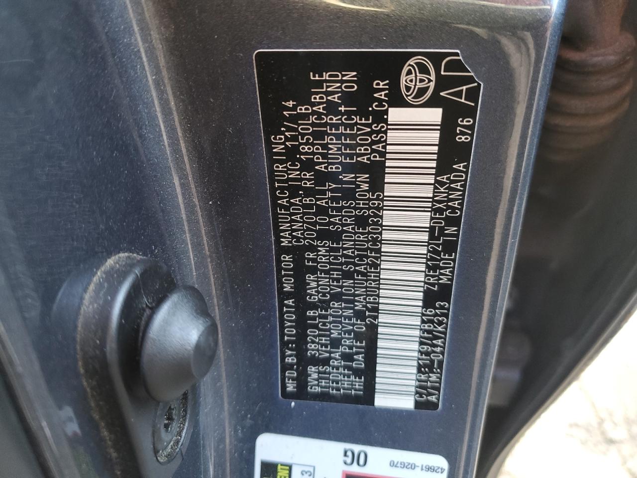 2015 Toyota Corolla - Image 12
