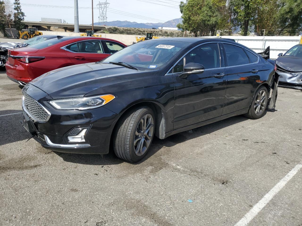 2020 Ford Fusion Titanium იყიდება Rancho Cucamonga-ში, CA - Rear End