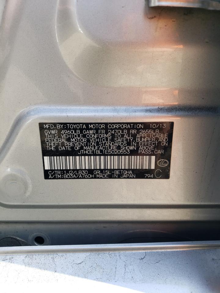 2014 Lexus Gs 350 VIN: JTHCE1BL1E5020553 Lot: 46801625
