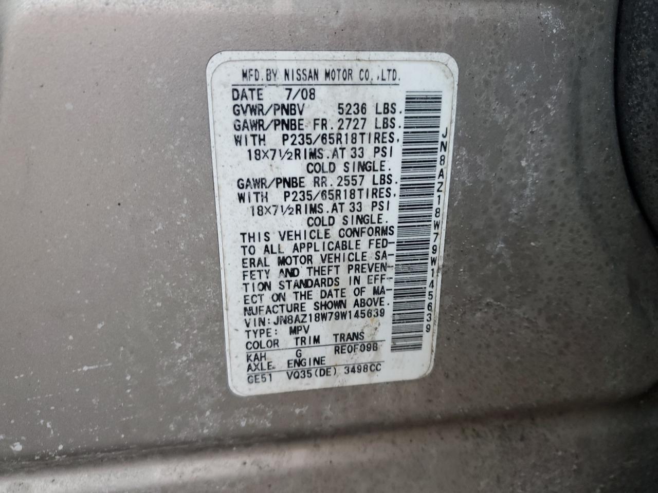2009 Nissan Murano - Image 14