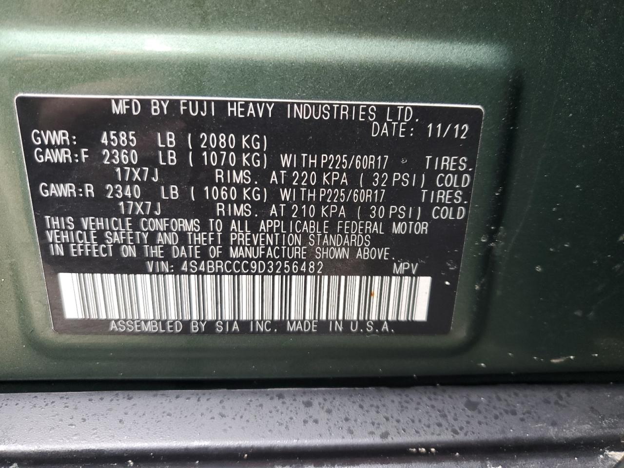 2013 Subaru Outback - Image 12