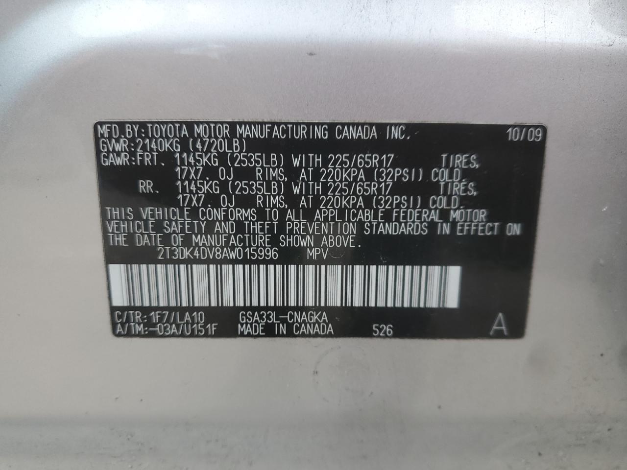 2010 Toyota RAV 4 - Image 16