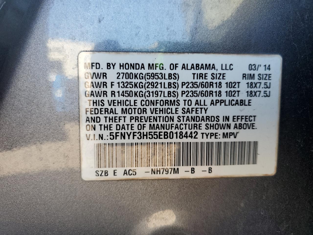 2014 Honda Pilot - Image 13