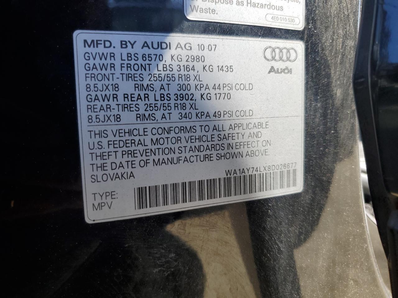 2008 Audi Q7 - Image 14