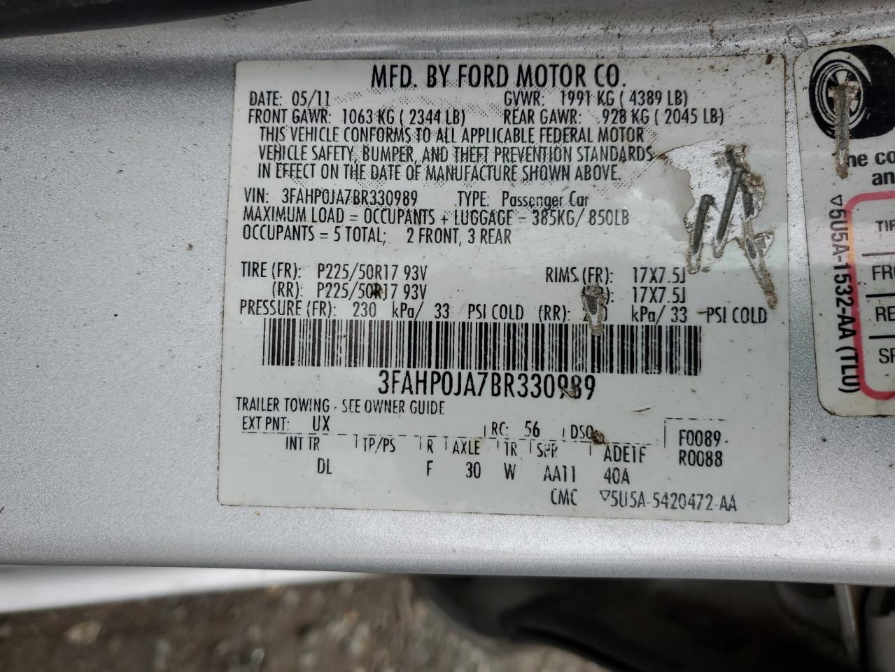 2011 Ford Fusion - Image 15