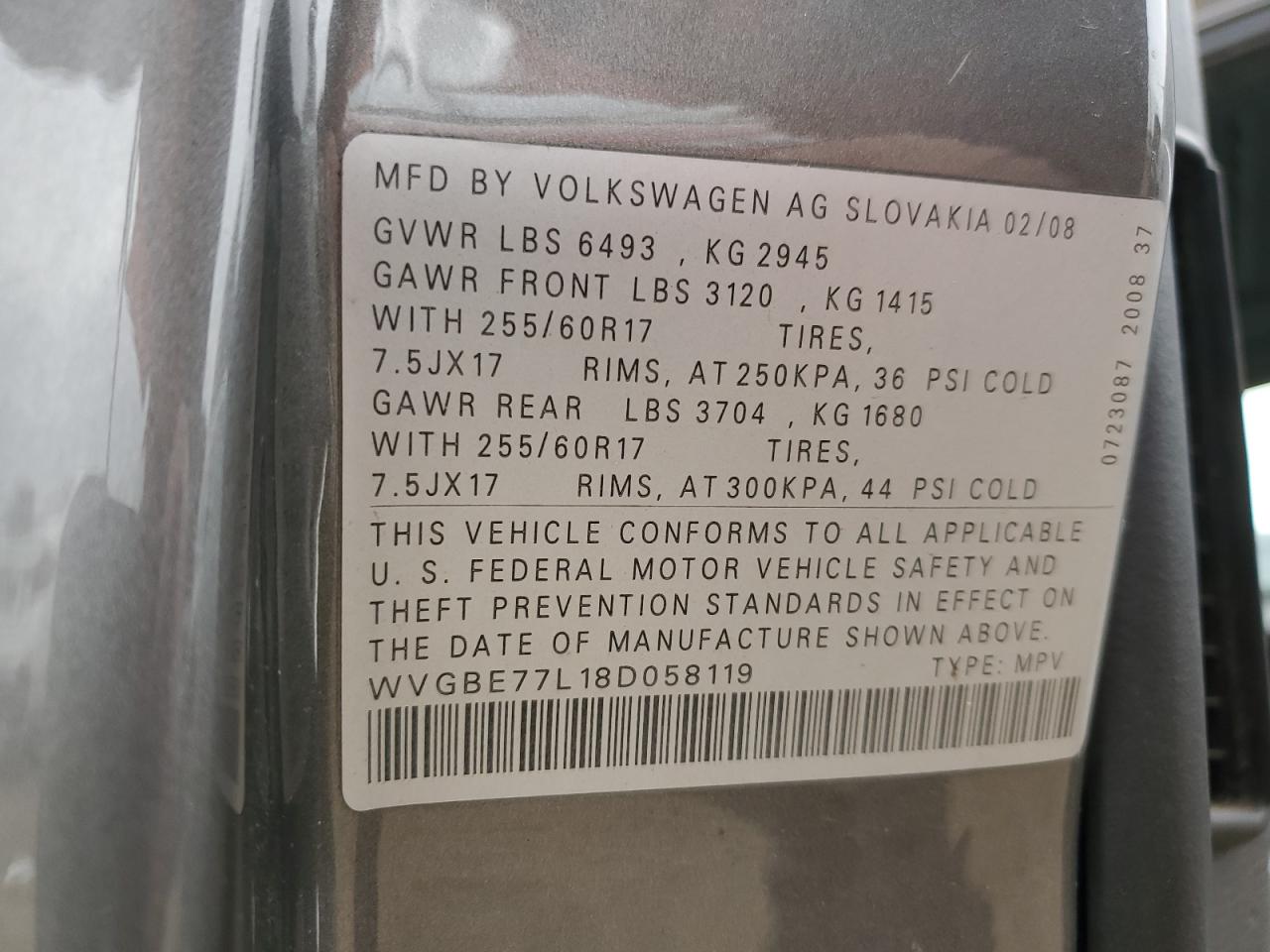 2008 Volkswagen Touareg - Image 12
