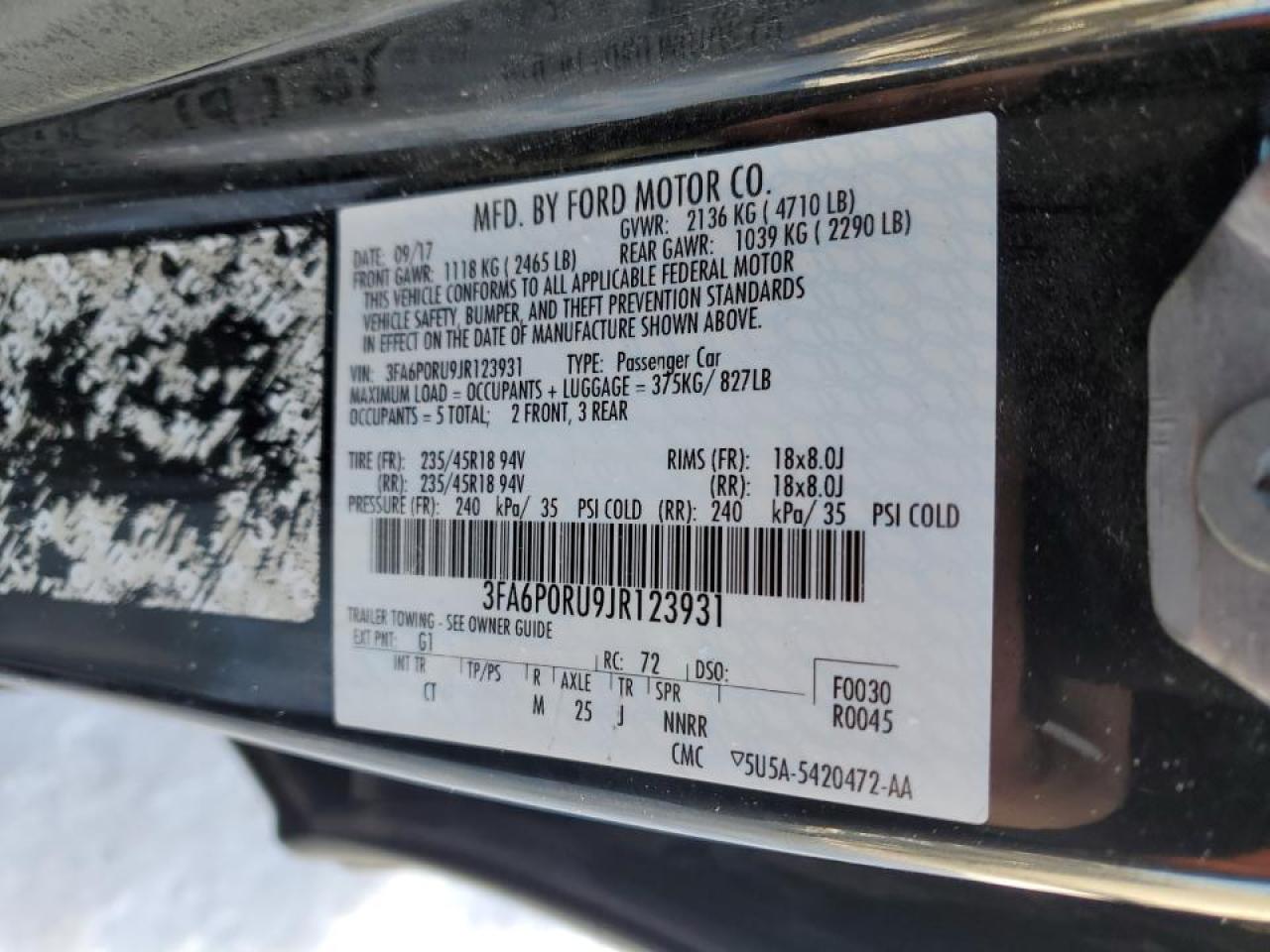 2018 Ford Fusion - Image 12