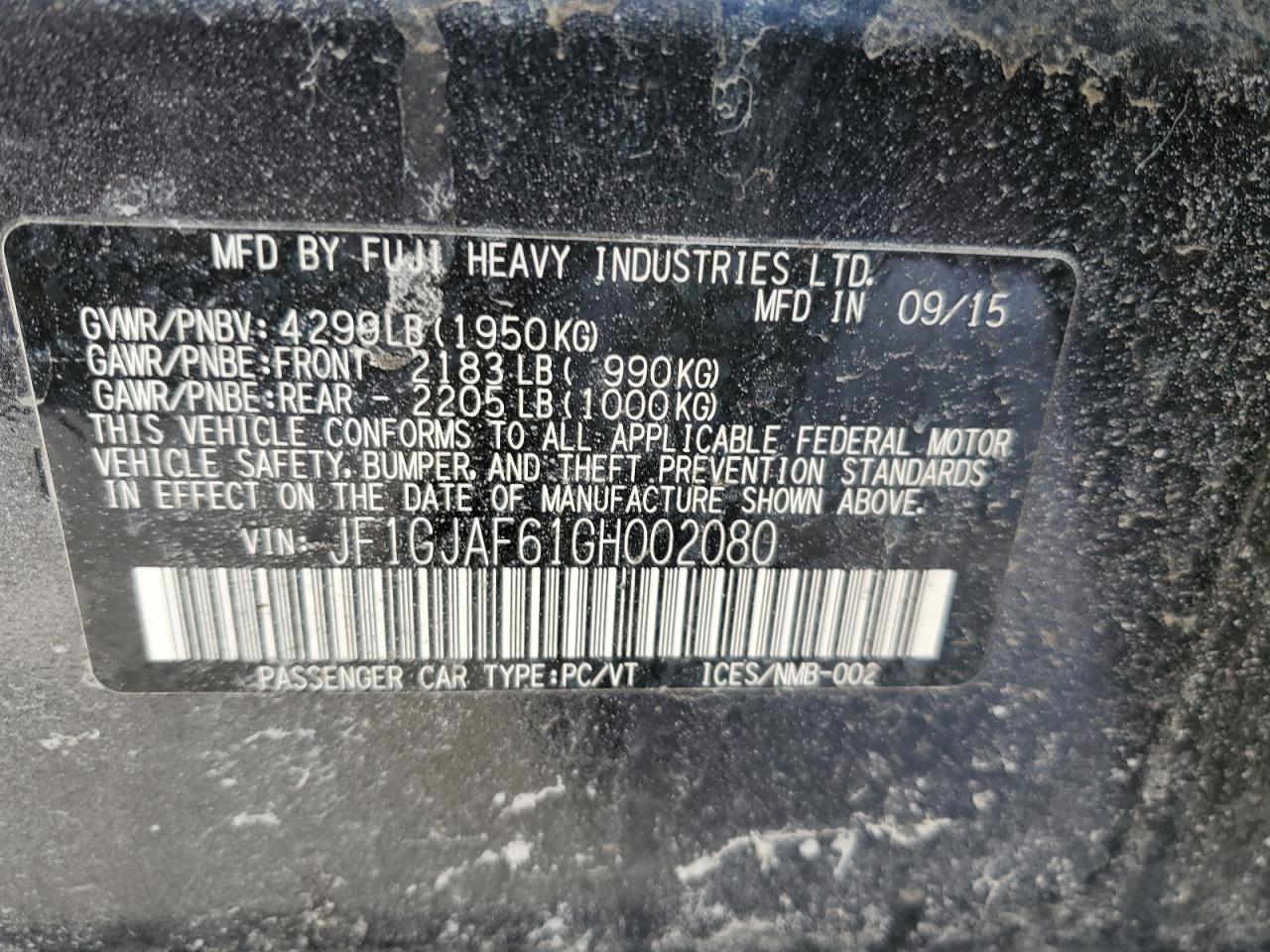 2016 Subaru Impreza - Image 12