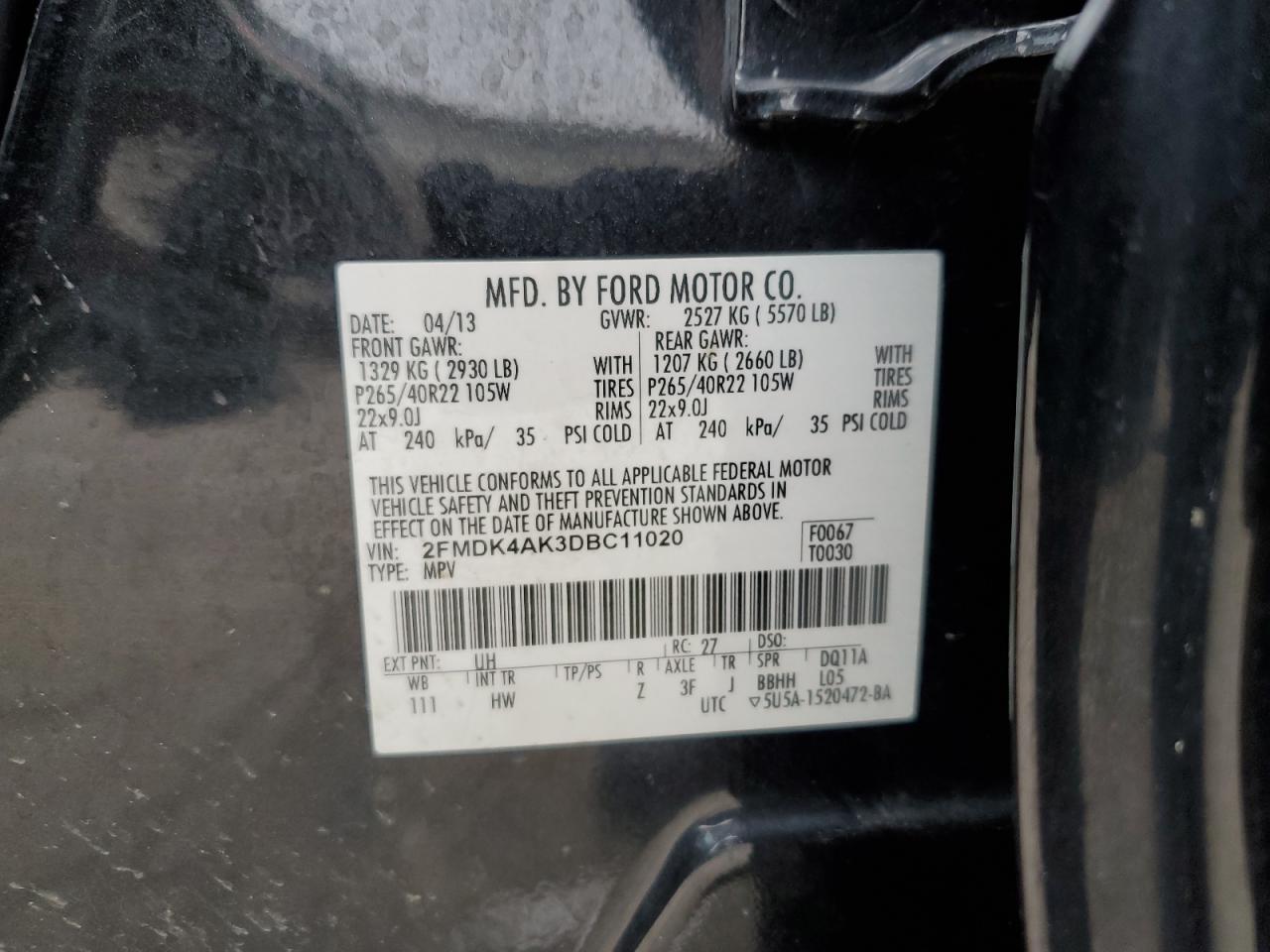 2013 Ford Edge - Image 13