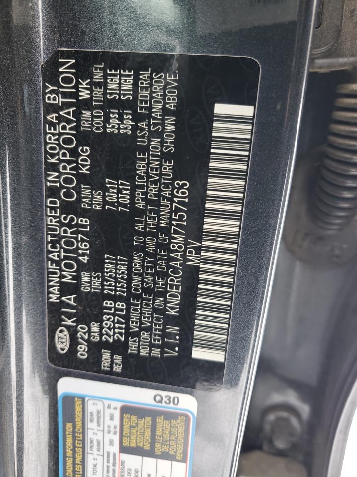 2021 Kia Seltos Ex VIN: KNDERCAA8M7157163 Lot: 45222385
