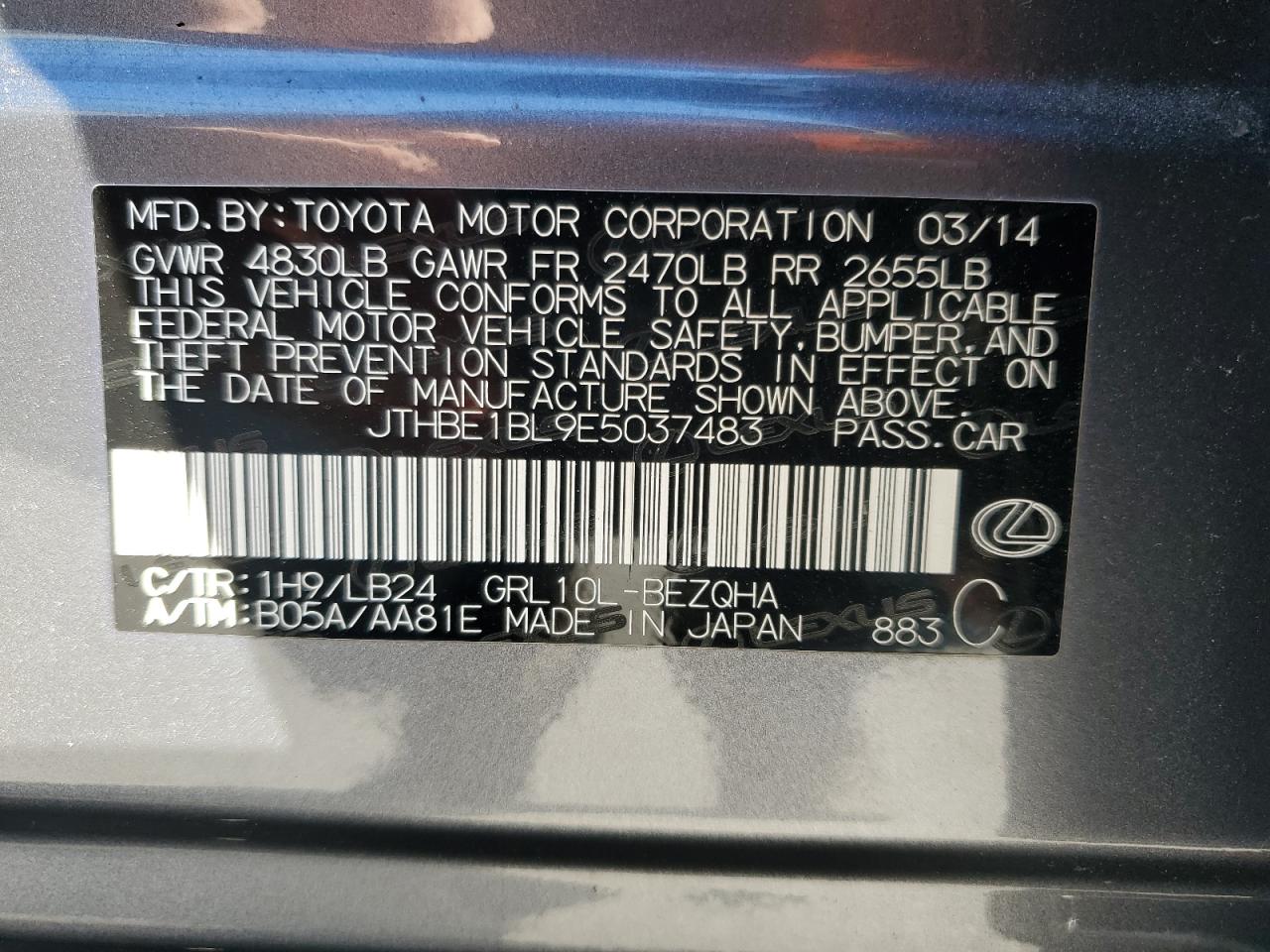 2014 Lexus GS - Image 12