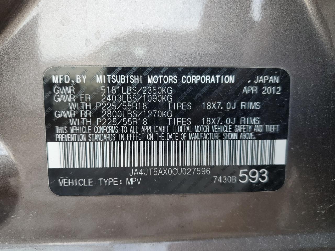 2012 Mitsubishi Outlander - Image 12