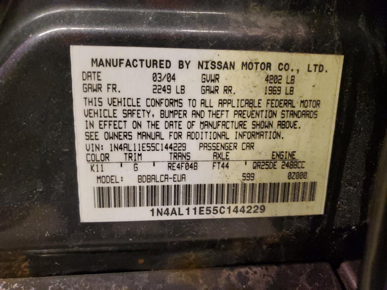 2005 Nissan Altima - Image 13