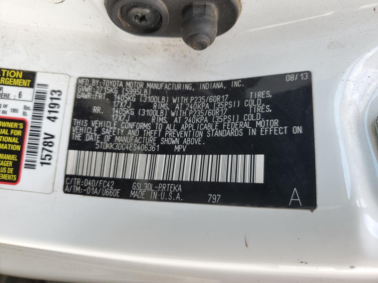 2014 Toyota Sienna - Image 13