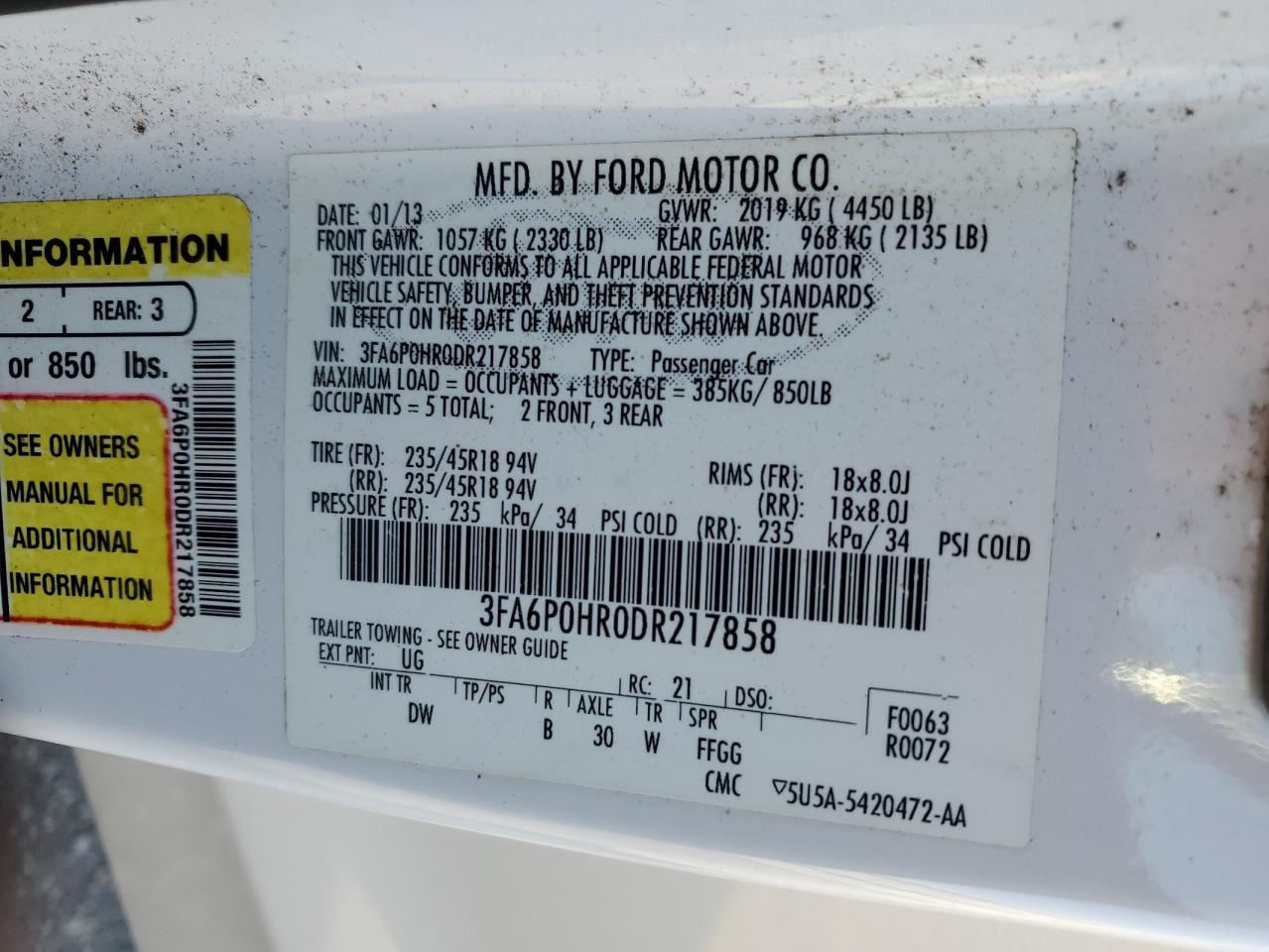 2013 Ford Fusion - Image 12