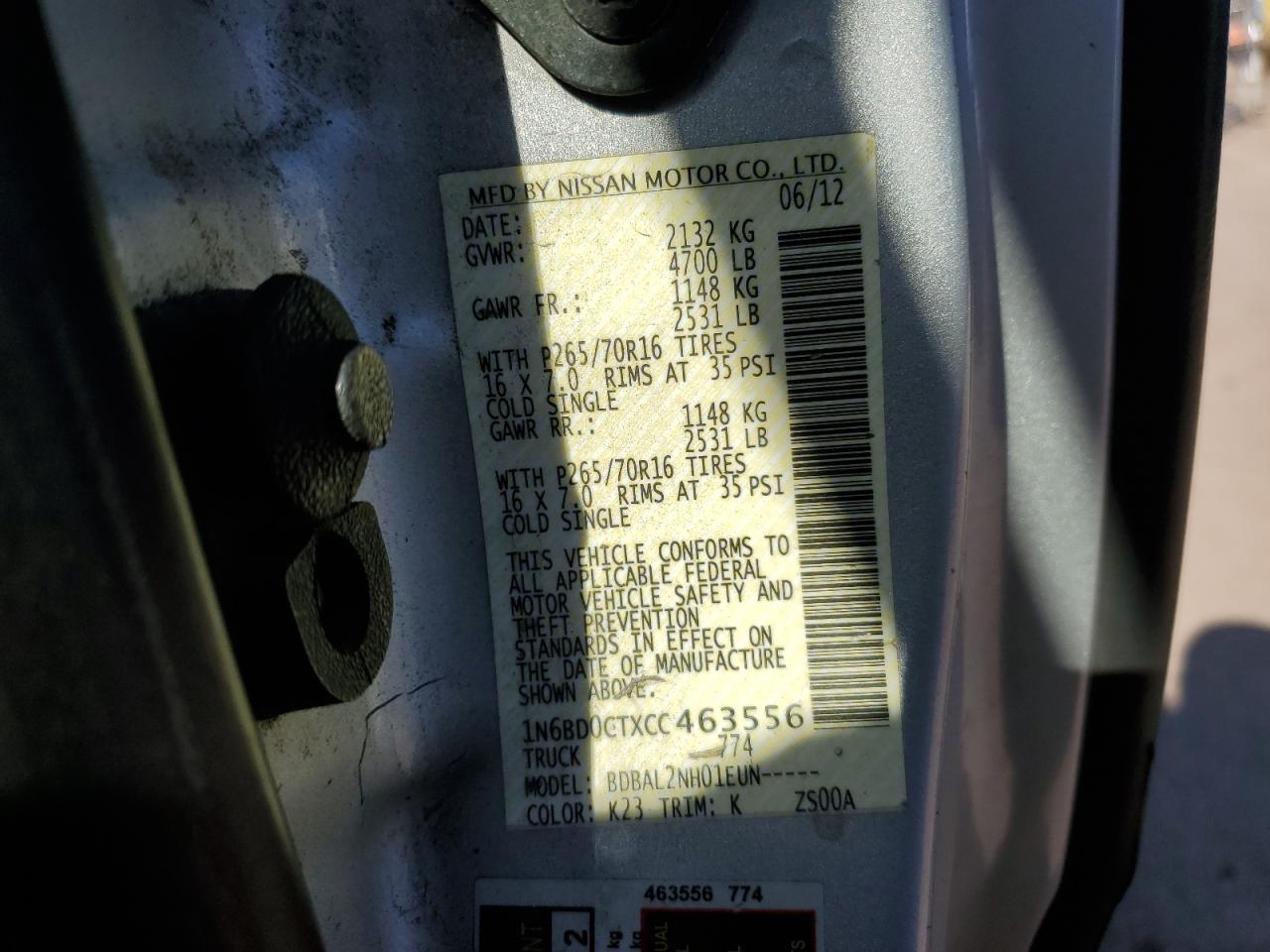 2012 Nissan Navara (Frontier) - Image 12