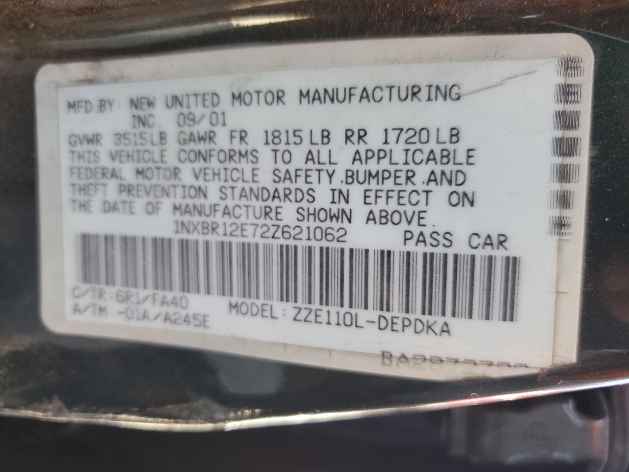 2002 Toyota Corolla - Image 12