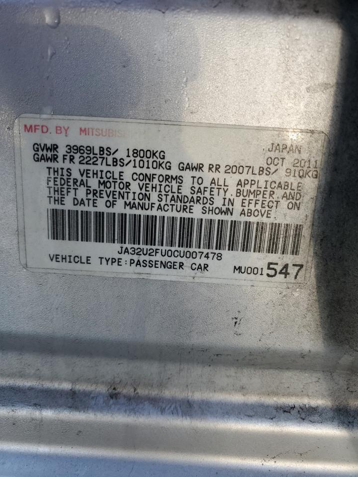 2012 Mitsubishi Lancer - Image 12