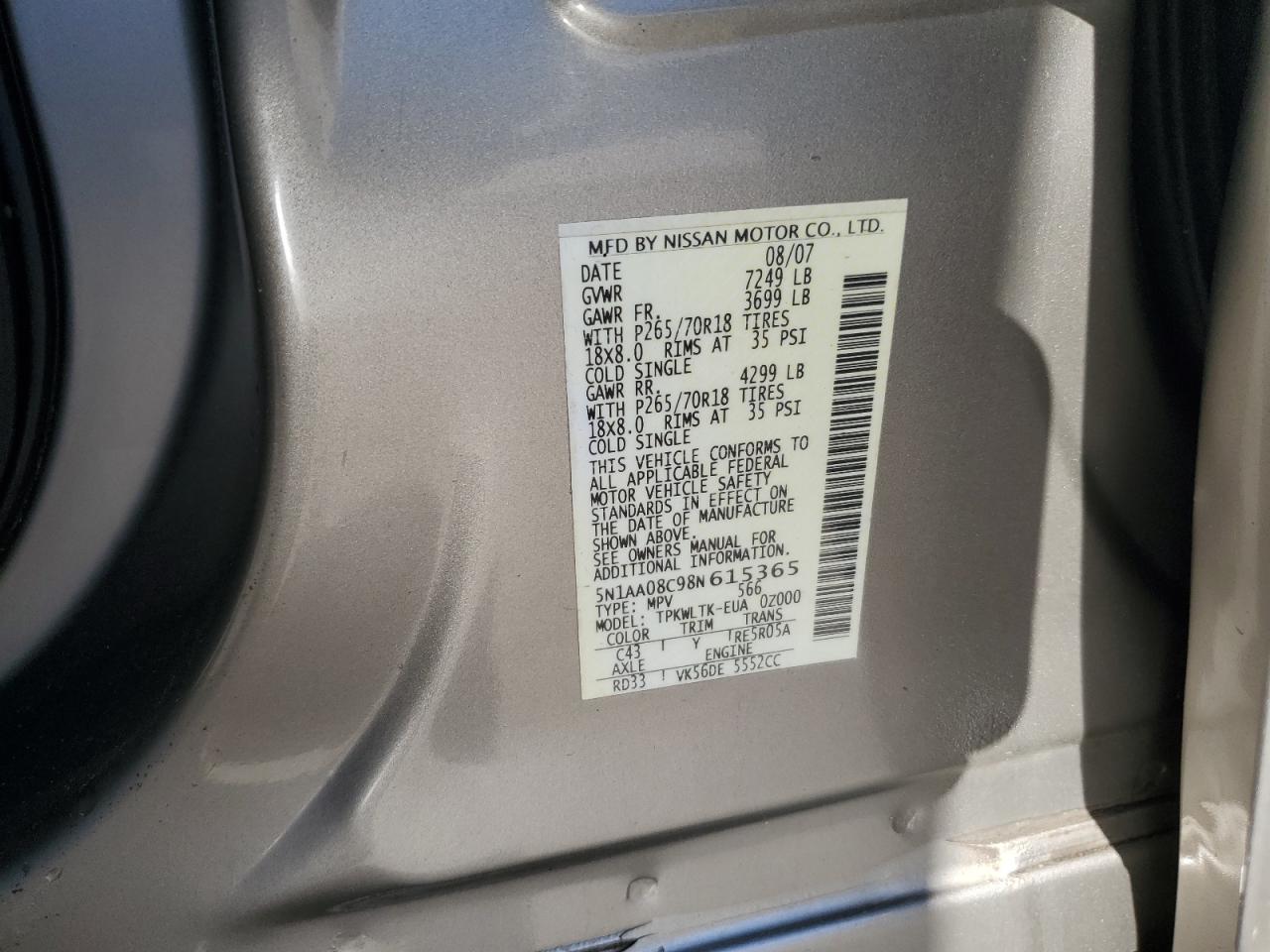 2008 Nissan Armada - Image 14