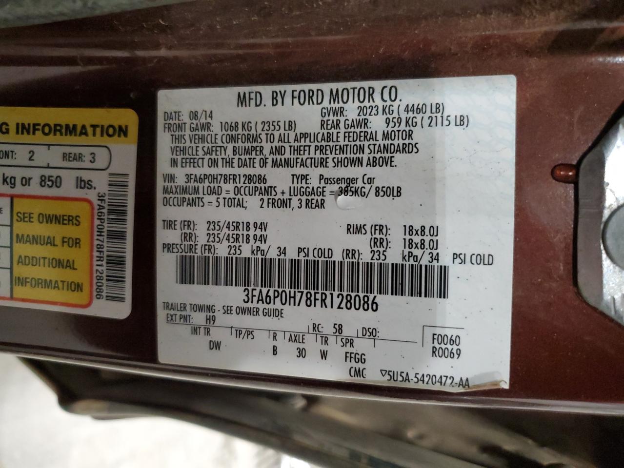 2015 Ford Fusion - Image 14