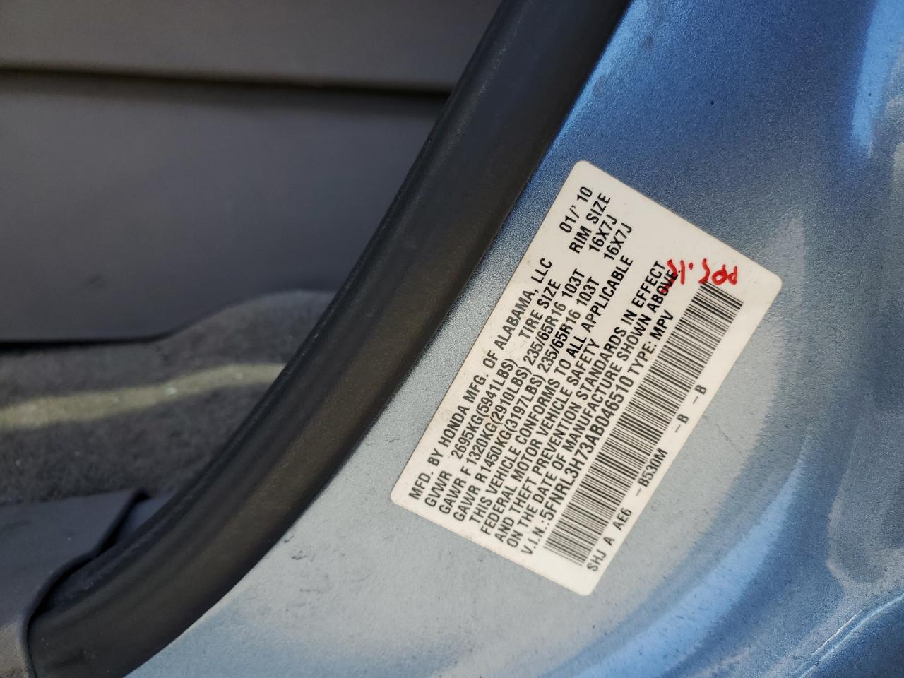 2010 Honda Odyssey - Image 13