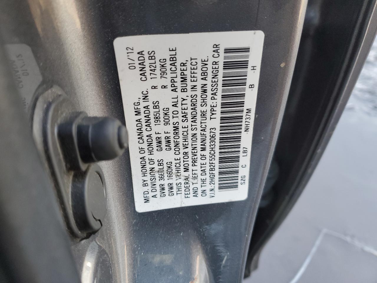 2012 Honda Civic - Image 12