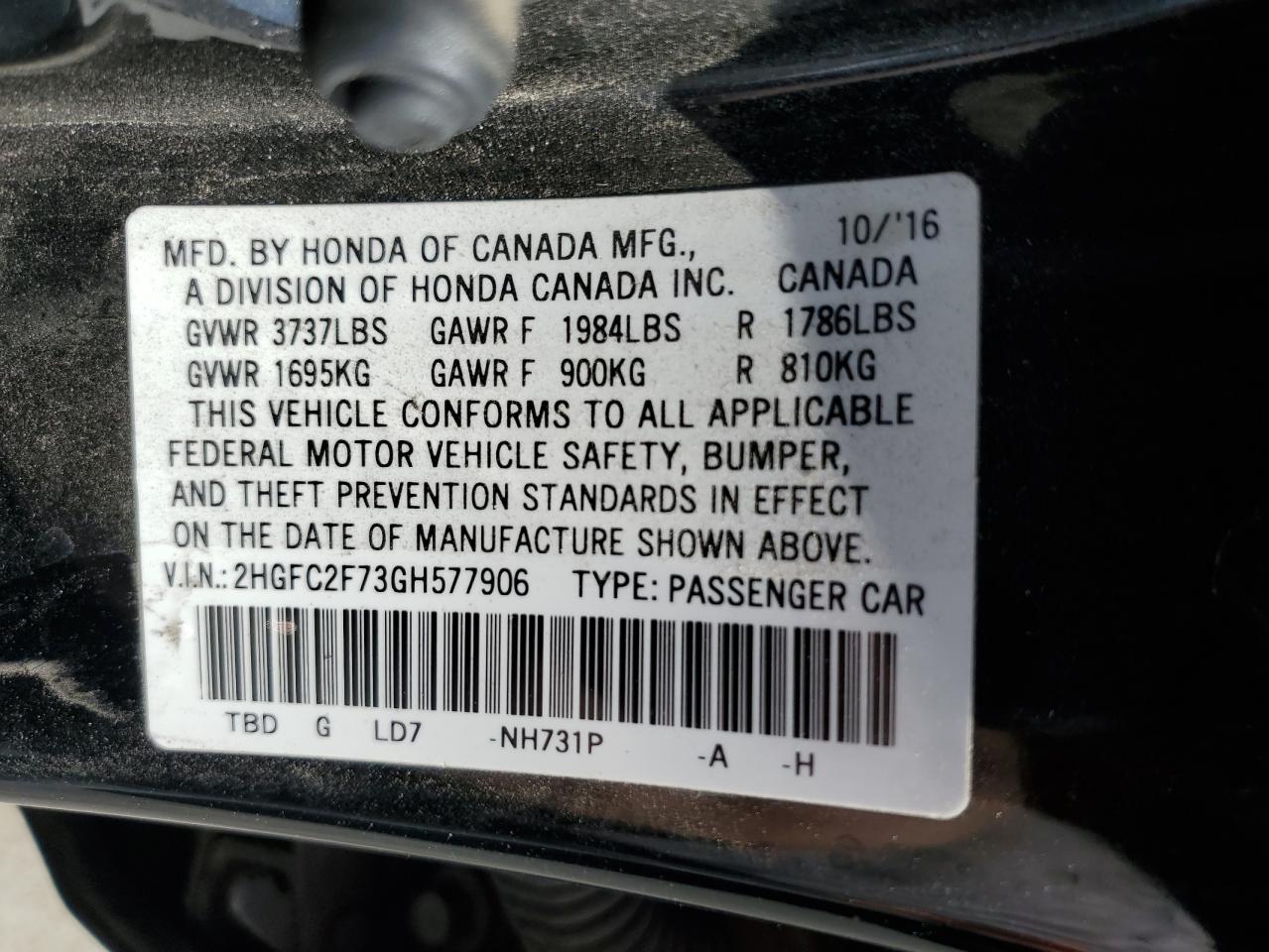 2016 Honda Civic - Image 13