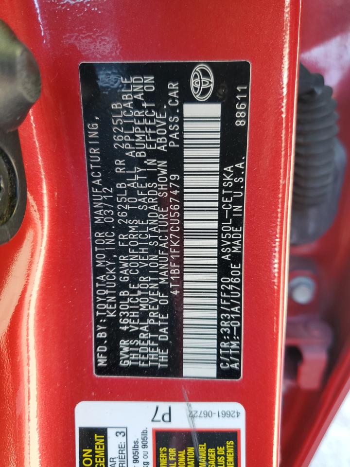 2012 Toyota Camry - Image 12