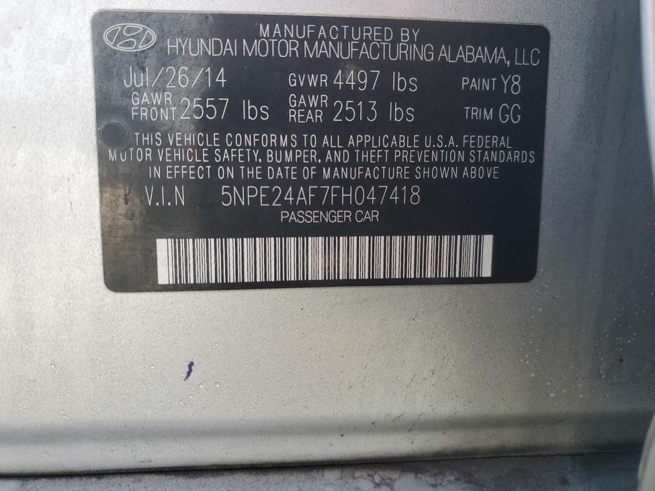 2015 Hyundai Sonata - Image 14