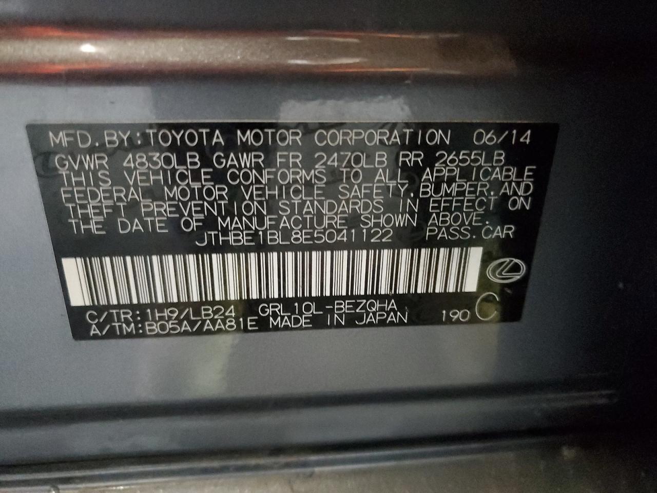 2014 Lexus GS - Image 12