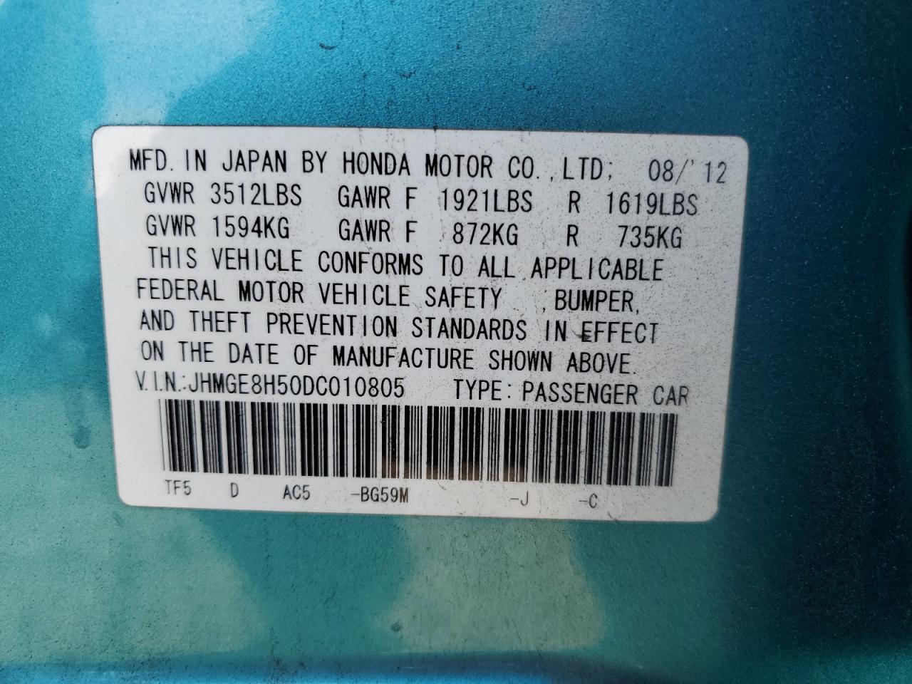 2013 Honda Fit - Image 12