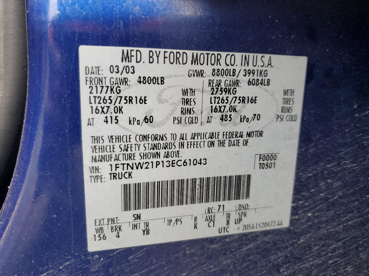 2003 Ford F250 - Image 10