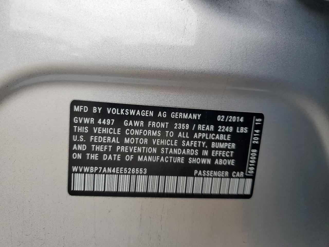 2014 Volkswagen Passat CC - Image 12