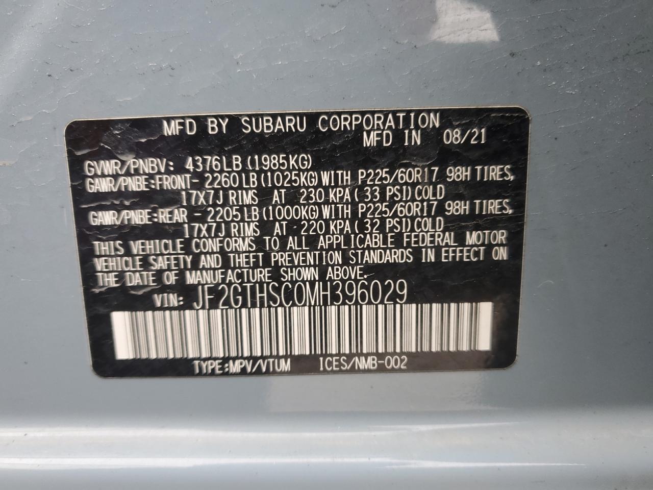 2021 Subaru XV - Image 16