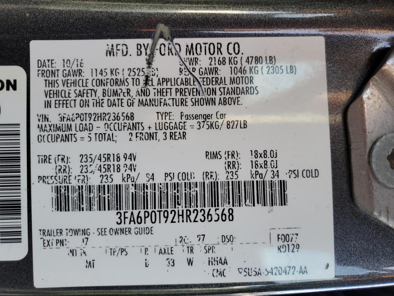 2017 Ford Fusion - Image 12