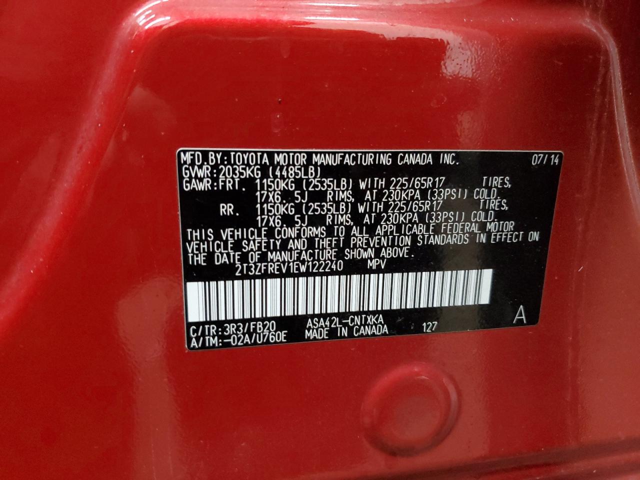 2014 Toyota RAV 4 - Image 16