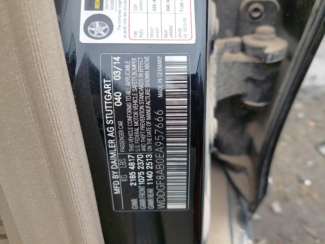 WDDGF8AB0EA957666 - 2014 Mercedes Benz C 300 - #45819275