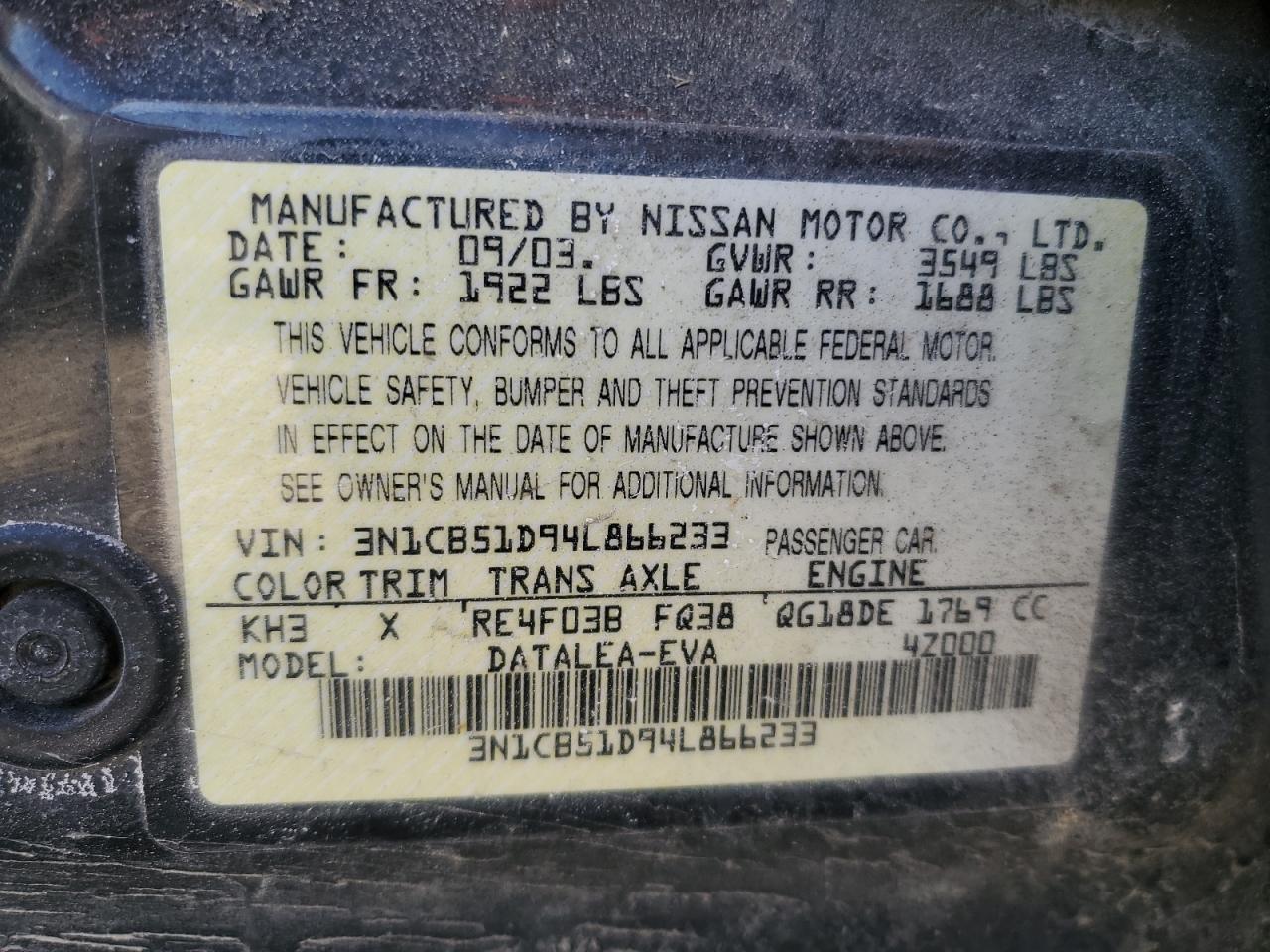 2004 Nissan Sentra - Image 12