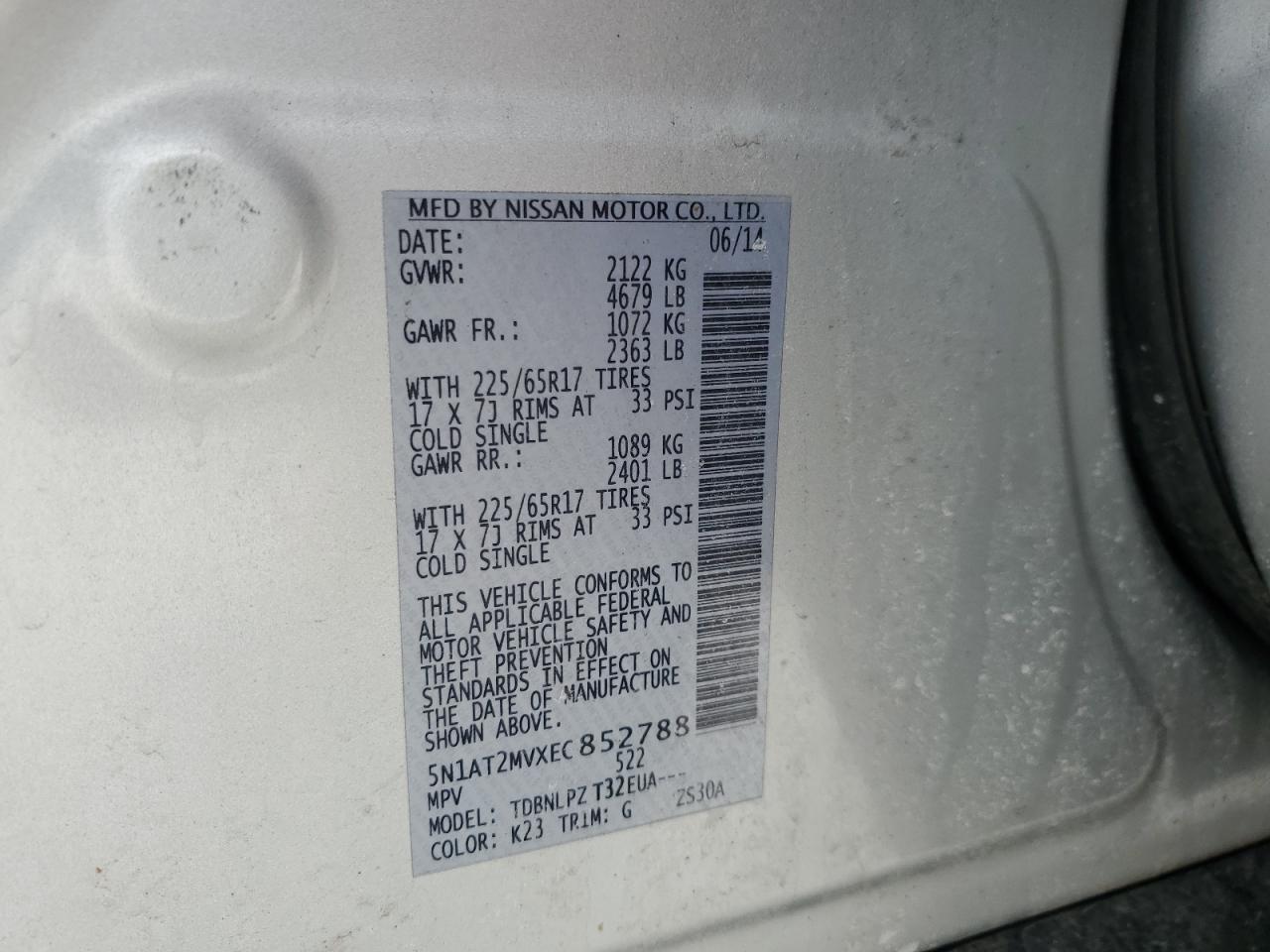 2014 Nissan Rogue - Image 14
