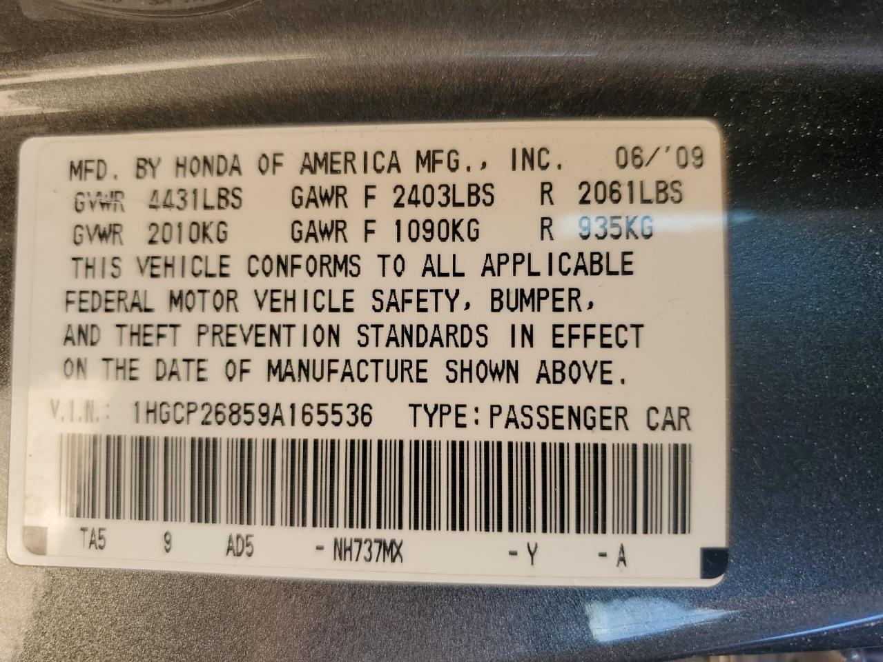 2009 Honda Accord - Image 13
