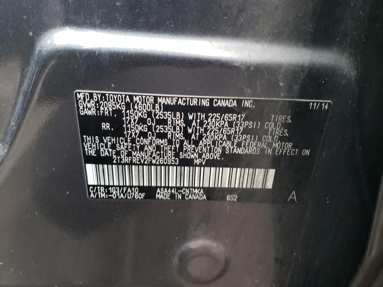 2015 Toyota RAV 4 - Image 13