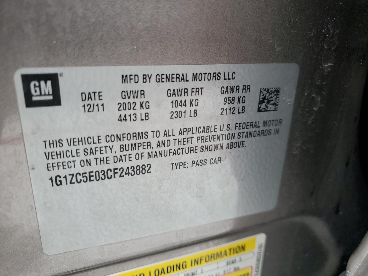 2012 Chevrolet Malibu - Image 12