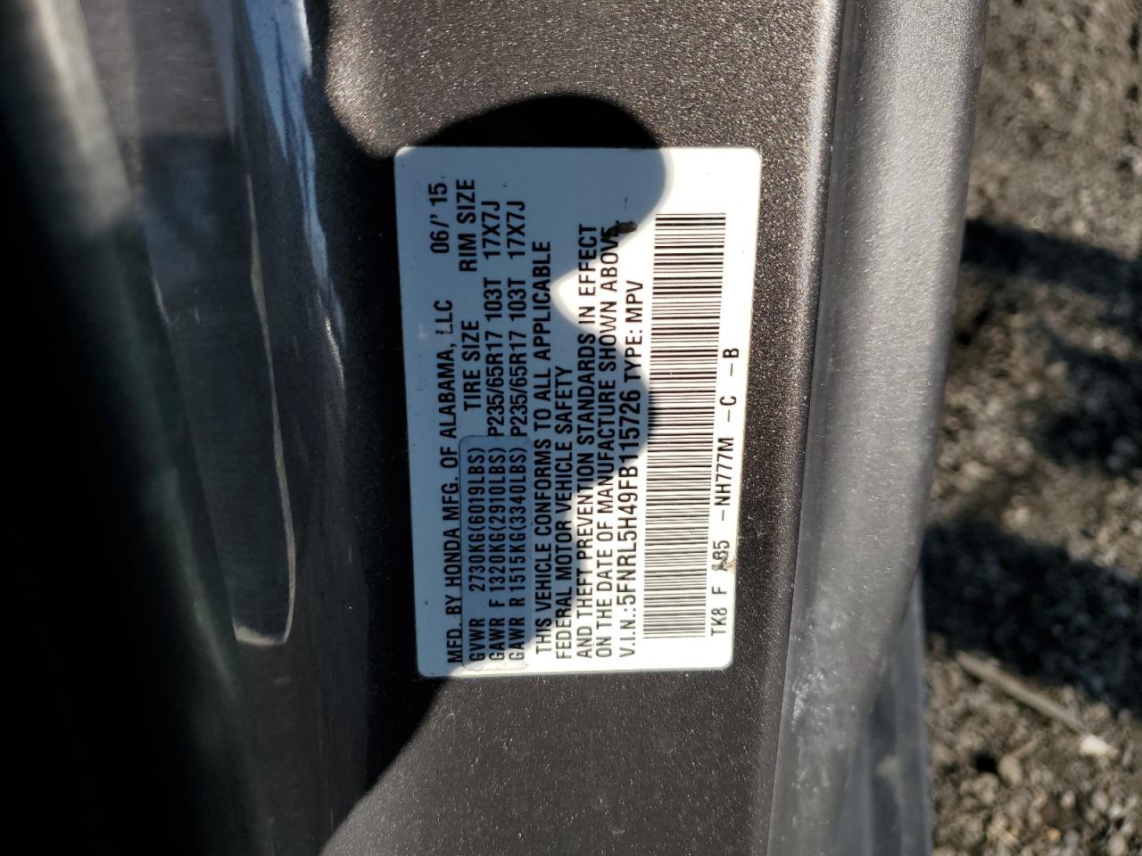 2015 Honda Odyssey - Image 15